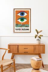 Yayoi Kusama Ahşap Çerçeveli Tablo 23 x 30