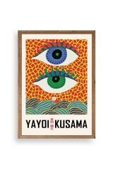 Yayoi Kusama Ahşap Çerçeveli Tablo 17 x 23