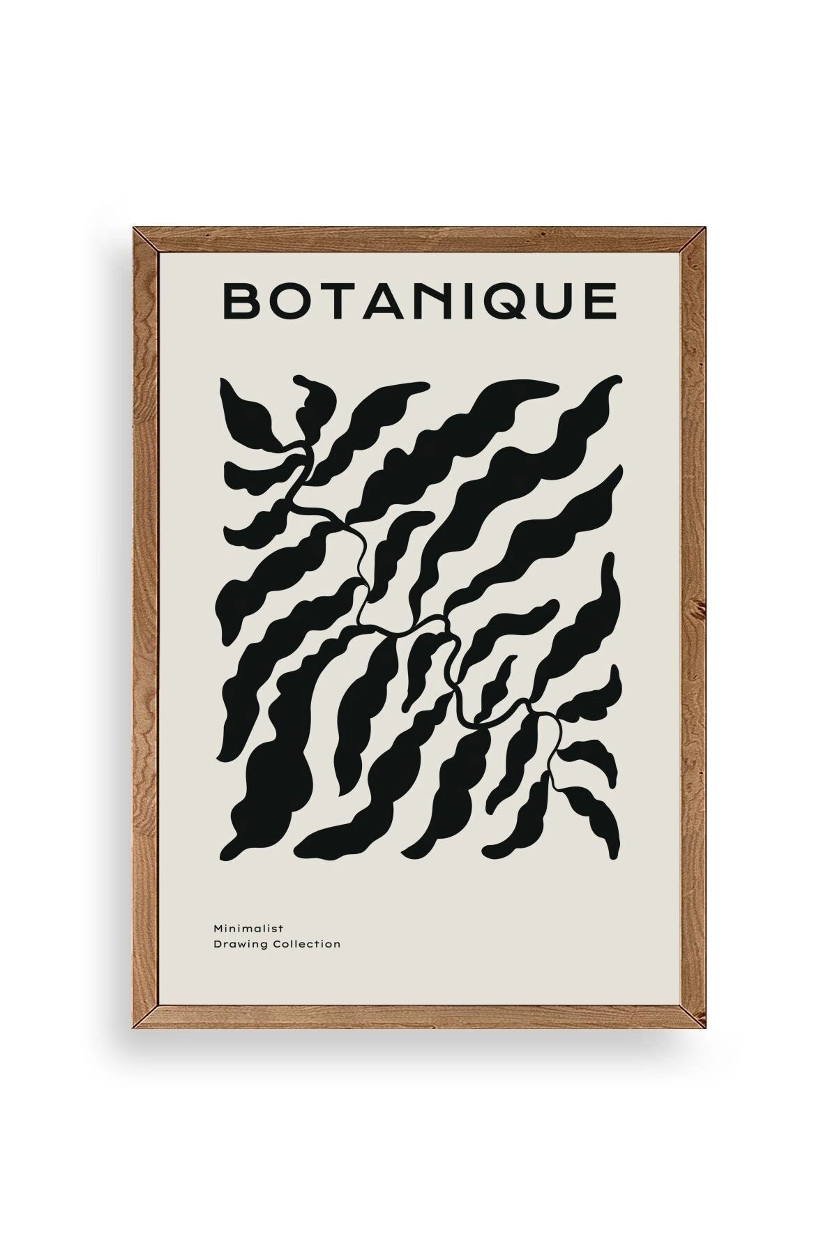 Soyut Ahşap Çerçeveli Tablo 17 x 23