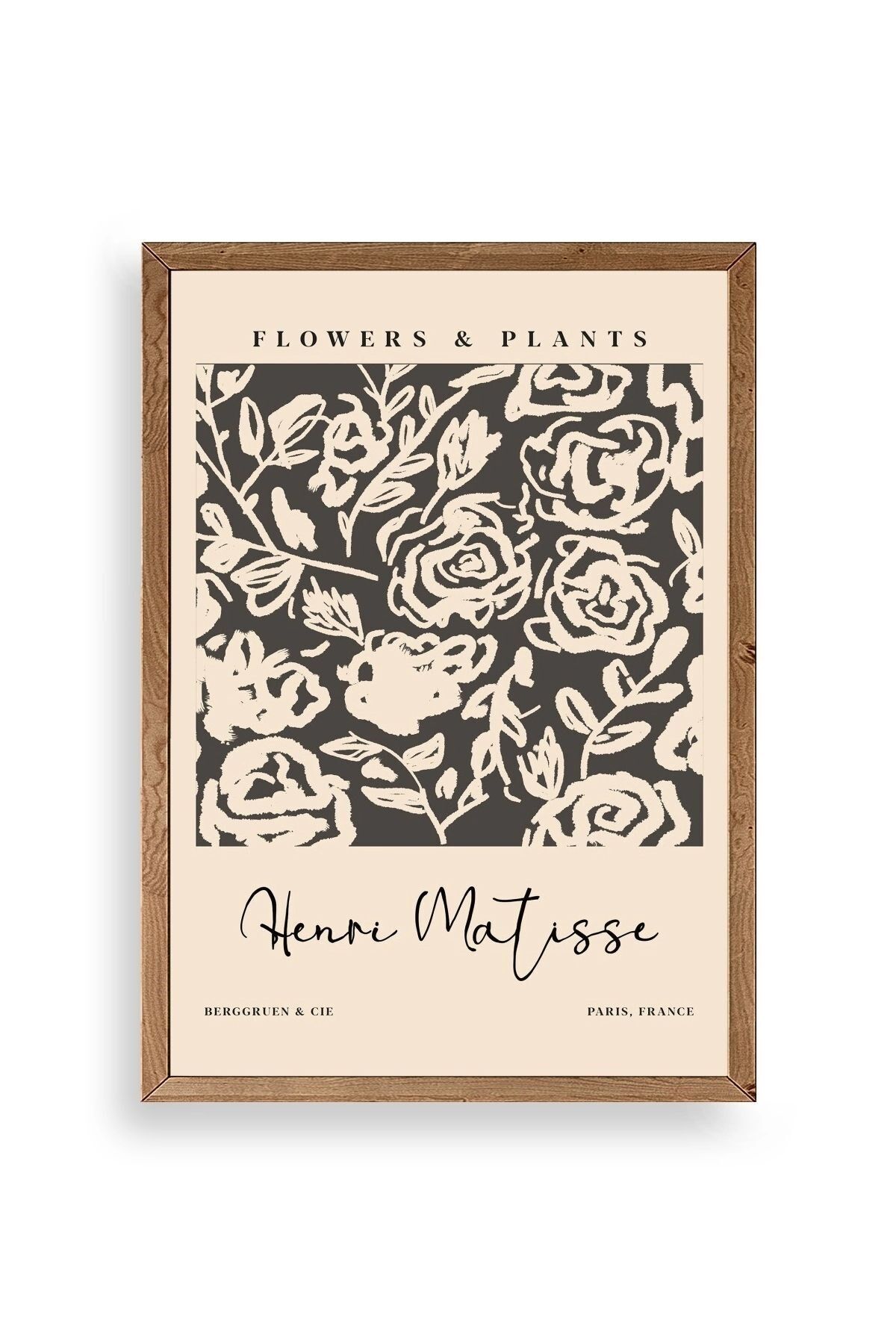 Henri Matisse Ahşap Çerçeveli Tablo 17 x 23