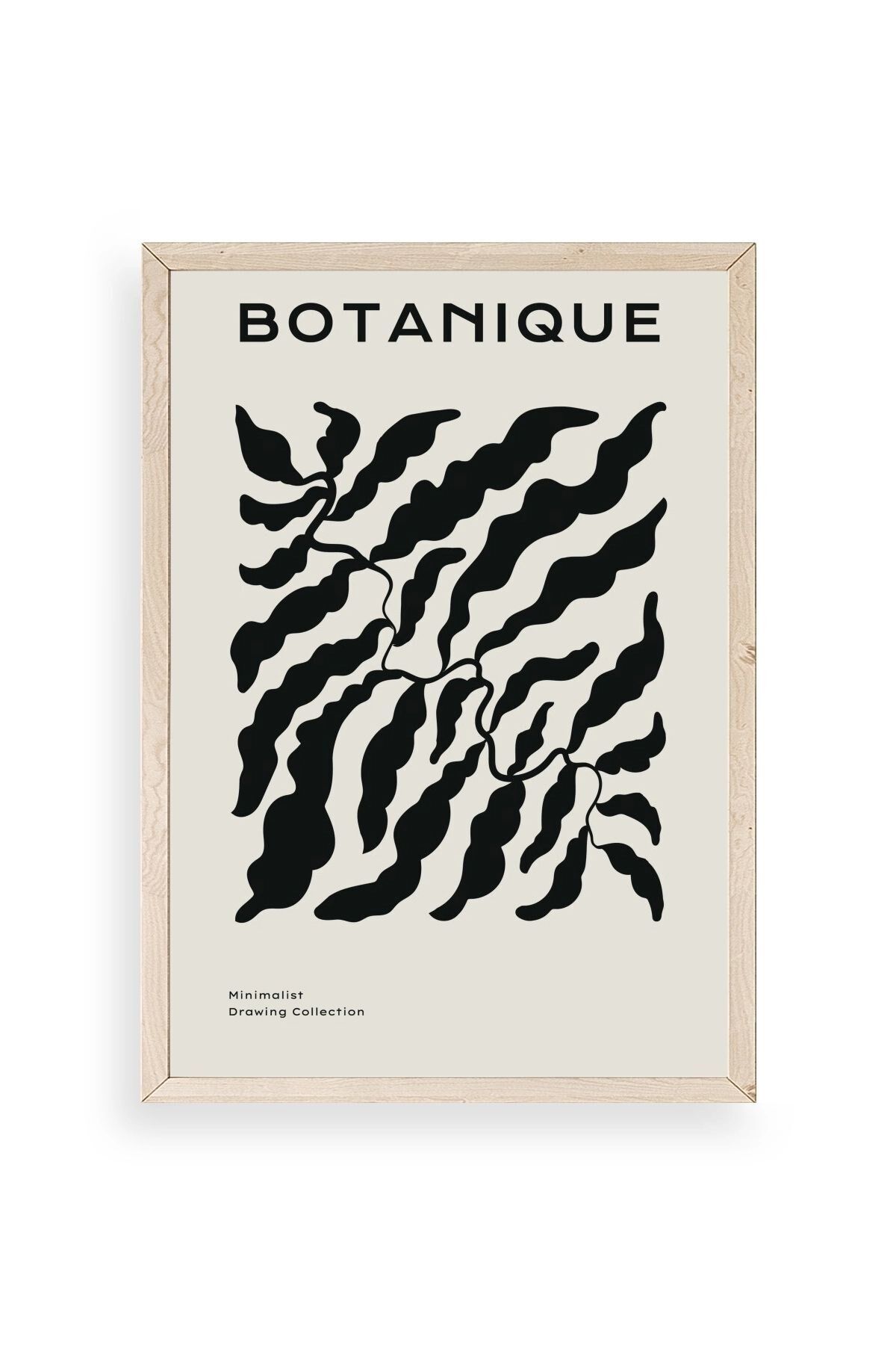 Soyut Ahşap Çerçeveli Tablo 23 x 30