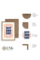 Flower Market Üçlü Ahşap Çerçeveli Tablo 30 x 40