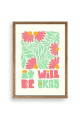 Motto Ahşap Çerçeveli Tablo 50 x 70