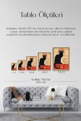 Chat Noir Ahşap Çerçeveli Tablo 50 x 70
