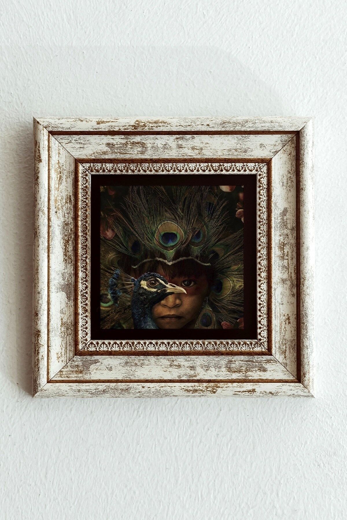 Çerçeveli Taş Tablo , Çerçeveli Taş Duvar Dekoru-enkcrcvtbl-00194 20 cm