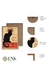 Chat Noir Ahşap Çerçeveli Tablo 50 x 70
