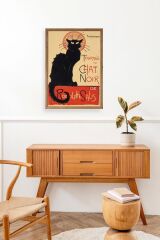 Chat Noir Ahşap Çerçeveli Tablo 17 x 23