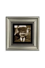 Atatürk Çerçeveli Taş Tablo 20 cm