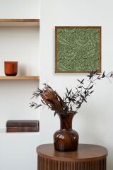 Yaprak Ahşap Çerçeveli Tablo 50 x 50