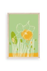 Çiçek Ahşap Çerçeveli Tablo 30 x 42