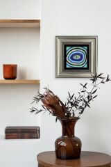 Nazar Boncuğu Çerçeveli Taş Tablo 20 cm