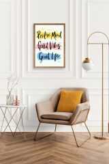 Motto Ahşap Çerçeveli Tablo 23 x 30