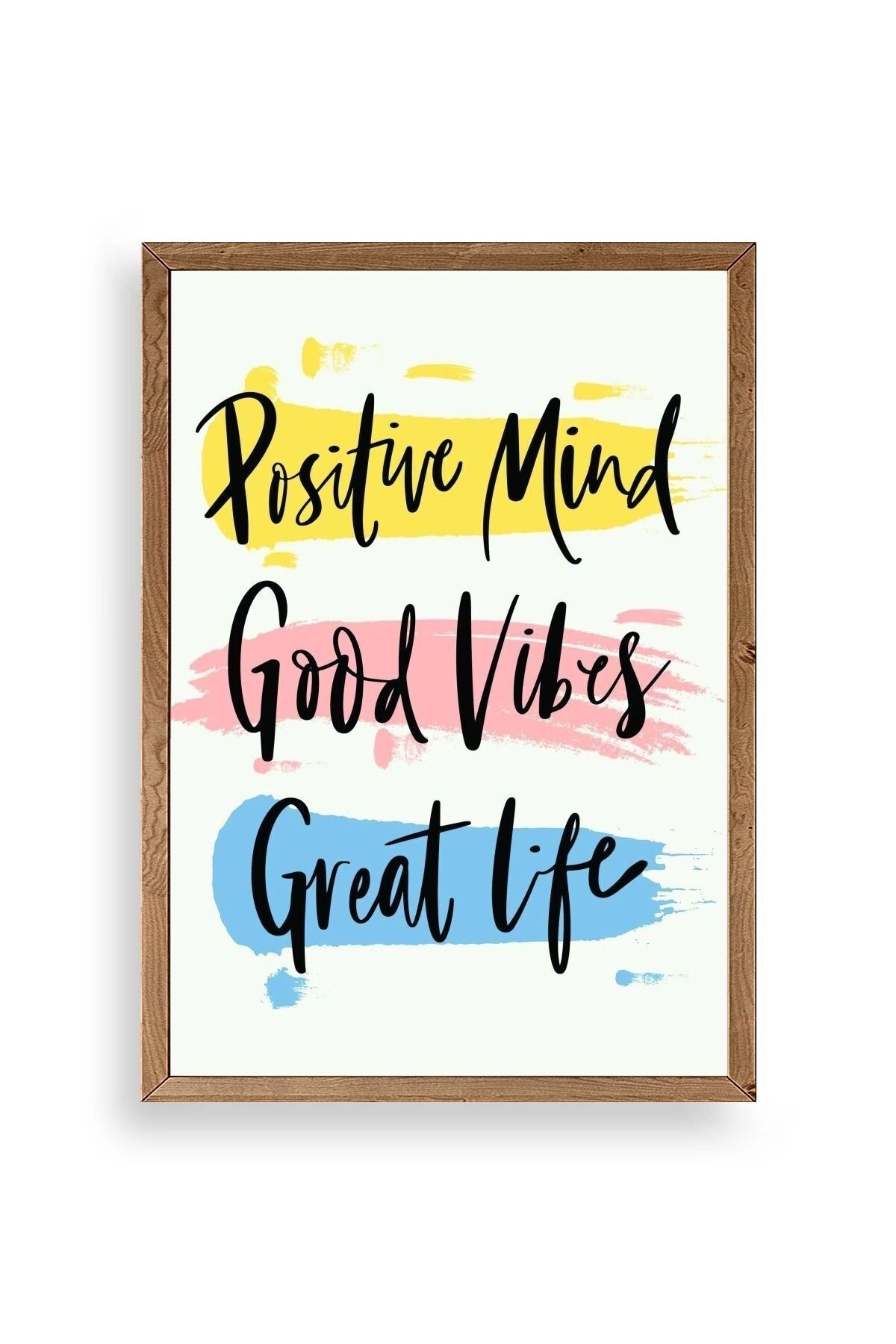 Motto Ahşap Çerçeveli Tablo 50 x 70