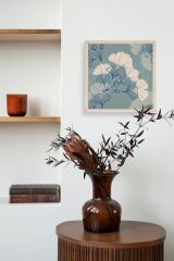 Çiçek Ahşap Çerçeveli Tablo 50 x 50