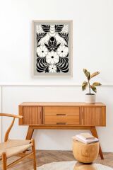 Çiçek Ahşap Çerçeveli Tablo 17 x 23