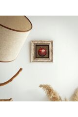 Bereket Duası Çerçeveli Taş Tablo , Çerçeveli Taş Duvar Dekoru 20 cm