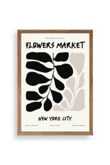 Yaprak Ahşap Çerçeveli Tablo 23 x 30