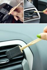 BUFFER® 5'li Araba Havalandırma Temizleme Fırçaları Klima Çıkışları,Toz Alma&Otomobil İçi Detaylı Mini Temizlik Aparatları