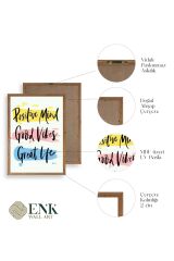 Motto Ahşap Çerçeveli Tablo 17 x 23