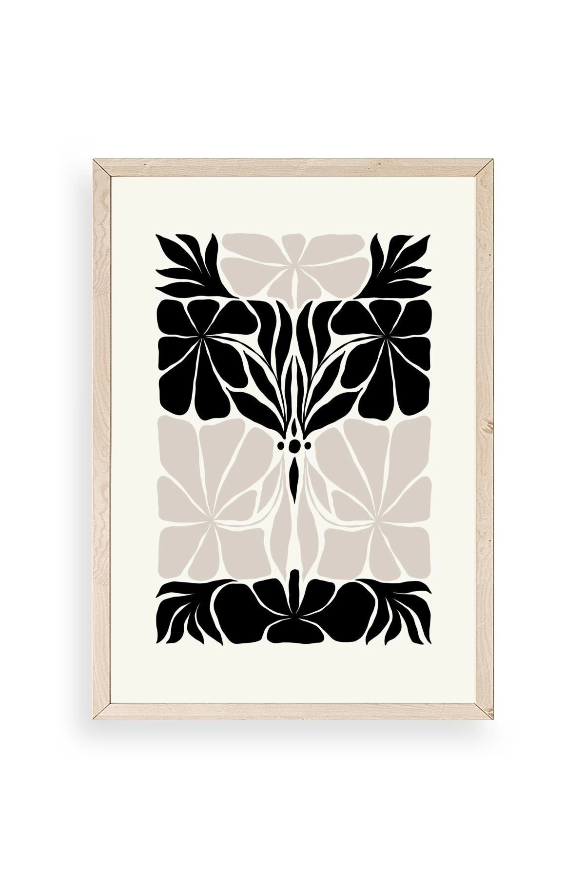 Çiçek Ahşap Çerçeveli Tablo 50 x 70