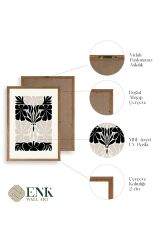 Çiçek Ahşap Çerçeveli Tablo 50 x 70