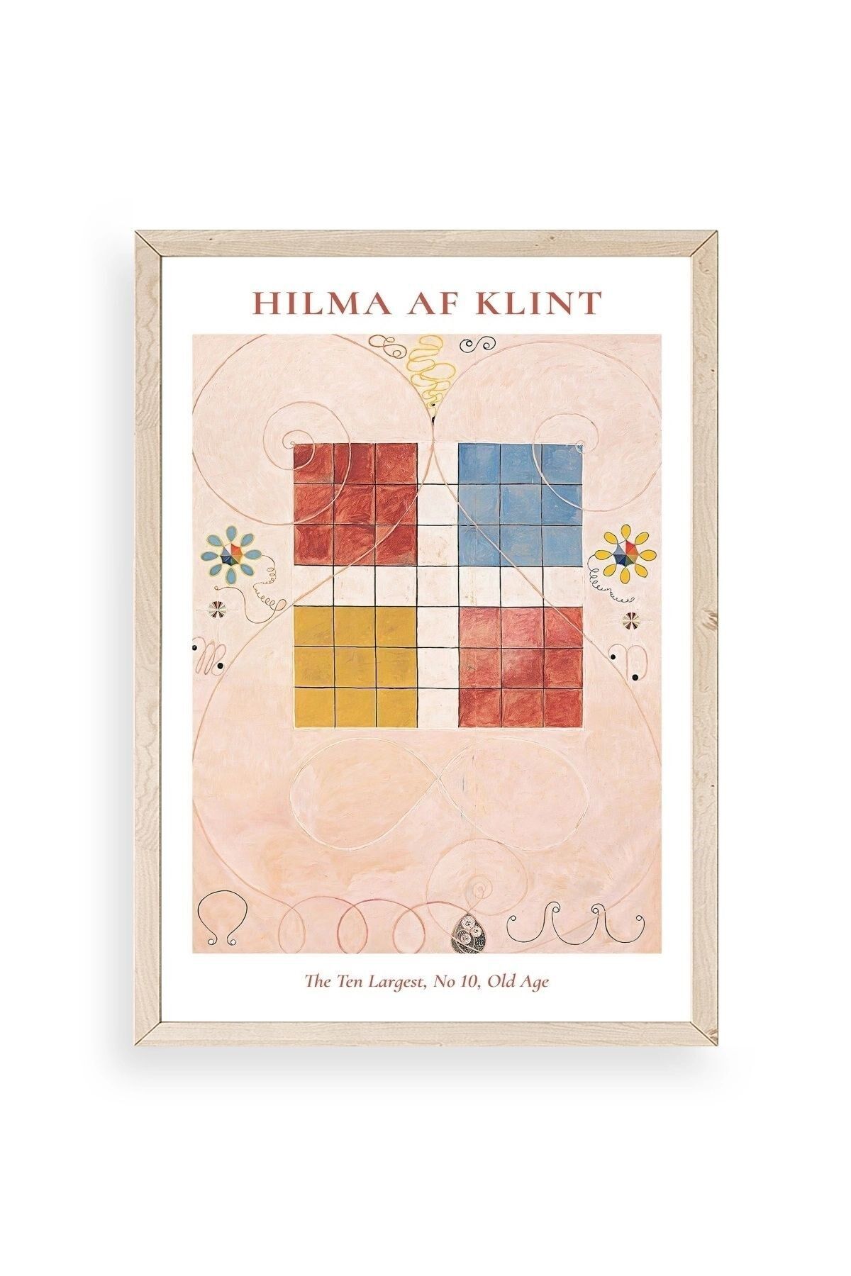 Hilma Af Klint Ahşap Çerçeveli Tablo 50 x 70