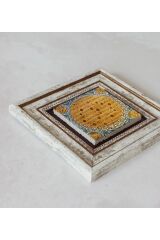 Hilye-i Şerif Çerçeveli Taş Tablo , Çerçeveli Taş Duvar Dekoru 20 cm