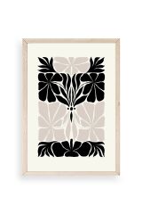 Çiçek Ahşap Çerçeveli Tablo 17 x 23