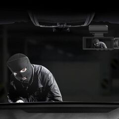 BUFFER®  WiFi Destekli Araç İçi & Dışı Çift Kameralı Dikiz Aynası Kamera