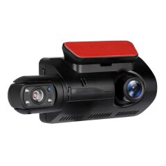 BUFFER® Araç İçi & Dışı Çift Lensli WiFi Kamera – 1080P HD,Gece Görüşlü, G-Sensörlü DVR Dashcam