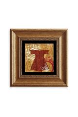 Kaftan ve Tuğra Çerçeveli Taş Tablo 20 cm