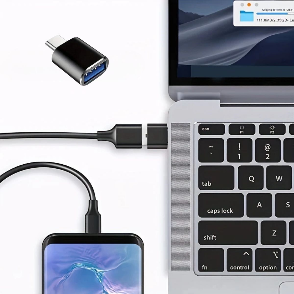 BUFFER® 1 Adet Usb to C Adaptor Dişi Çevirici Dönüştürücü Adaptör