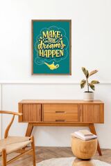 Motto Ahşap Çerçeveli Tablo 23 x 30