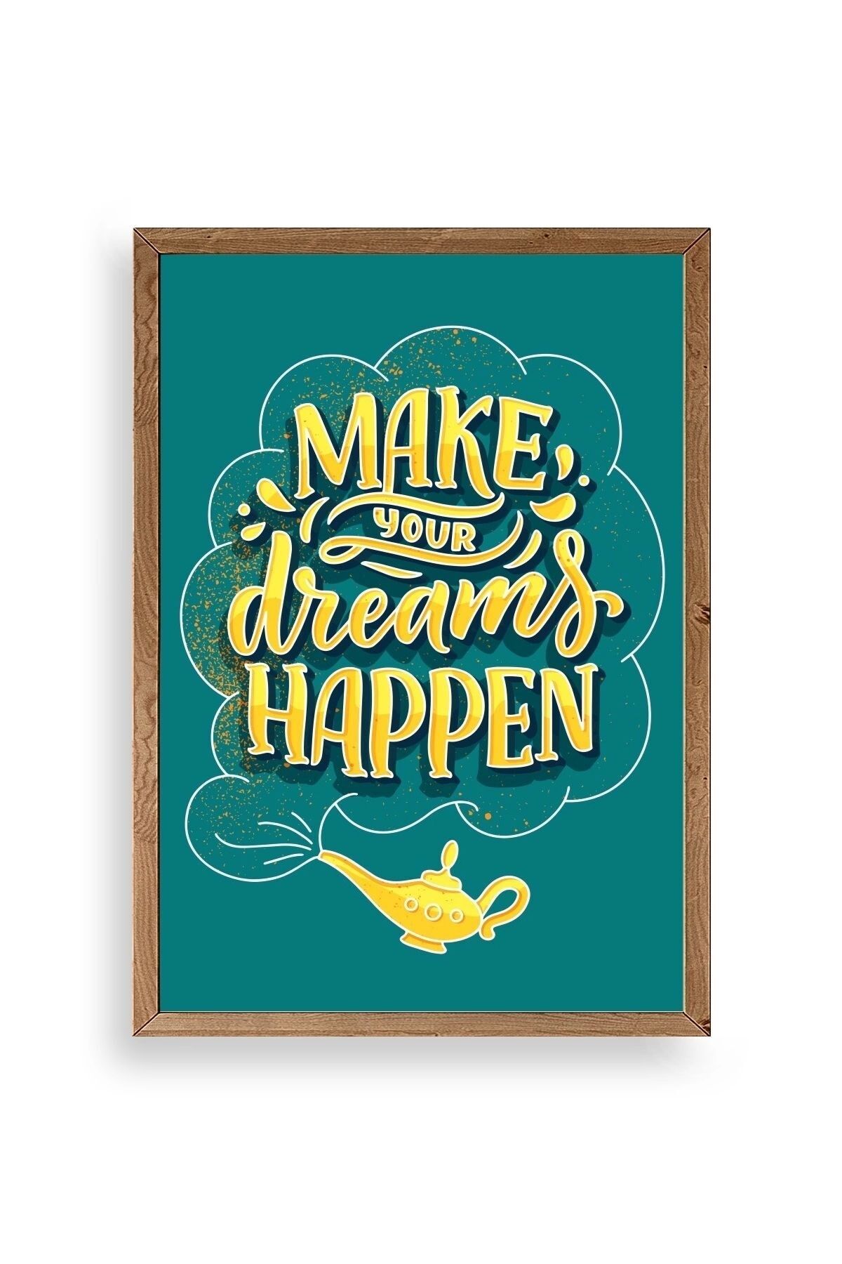 Motto Ahşap Çerçeveli Tablo 23 x 30