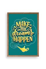 Motto Ahşap Çerçeveli Tablo 23 x 30