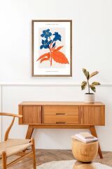 Çiçekler Ahşap Çerçeveli Tablo 23 x 30