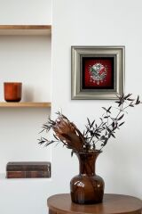 Osmanlı Tuğrası Çerçeveli Taş Tablo 20 cm