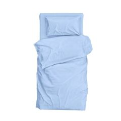 3 PARÇA TEK MAVİ TEK KİŞİLİK NEVRESİM TAKIMI