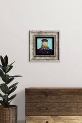 Van Gogh Çerçeveli Taş Tablo 20 cm