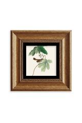 Yapraklar Çerçeveli Taş Tablo 20 cm