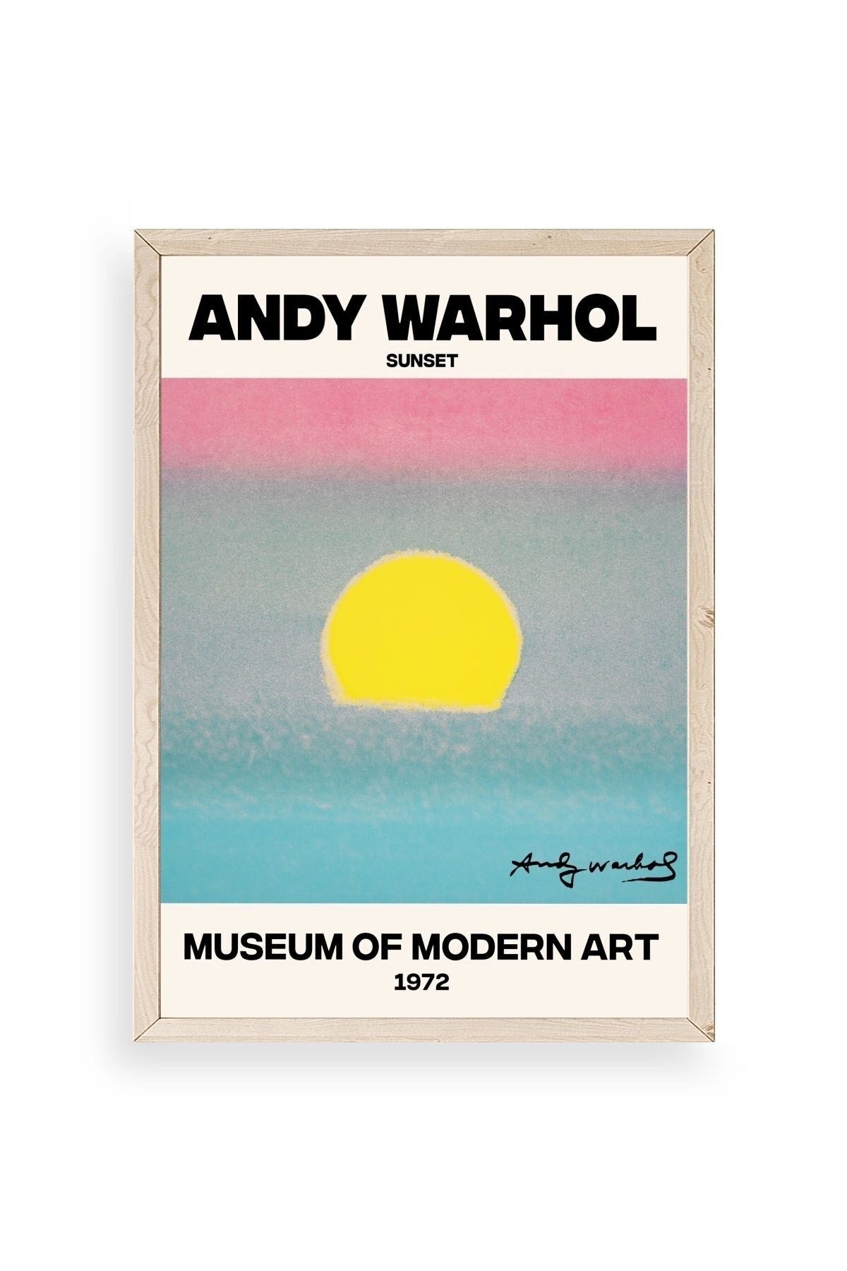 Andy Warhol Ahşap Çerçeveli Tablo 50 x 70