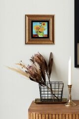 Van Gogh Çerçeveli Taş Tablo 20 cm