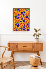 Çiçekler Ahşap Çerçeveli Tablo 17 x 23