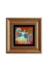 Semazen Çerçeveli Taş Tablo 20 cm