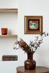 Semazen Çerçeveli Taş Tablo 20 cm