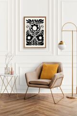 Desen Ahşap Çerçeveli Tablo 50 x 70