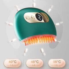 BUFFER® 1 Adet Akıllı Elektrik Akımlı EMS Titreşimli Masaj Tarağı Kademeli Yüz Masaj Aleti Aparatı