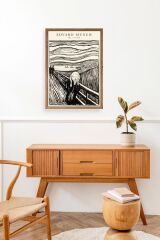 Çığlık Ahşap Çerçeveli Tablo 17 x 23