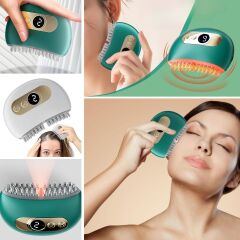 BUFFER® 1 Adet Akıllı Elektrik Akımlı EMS Titreşimli Masaj Tarağı Kademeli Yüz Masaj Aleti Aparatı