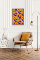 Çiçekler Ahşap Çerçeveli Tablo 50 x 70